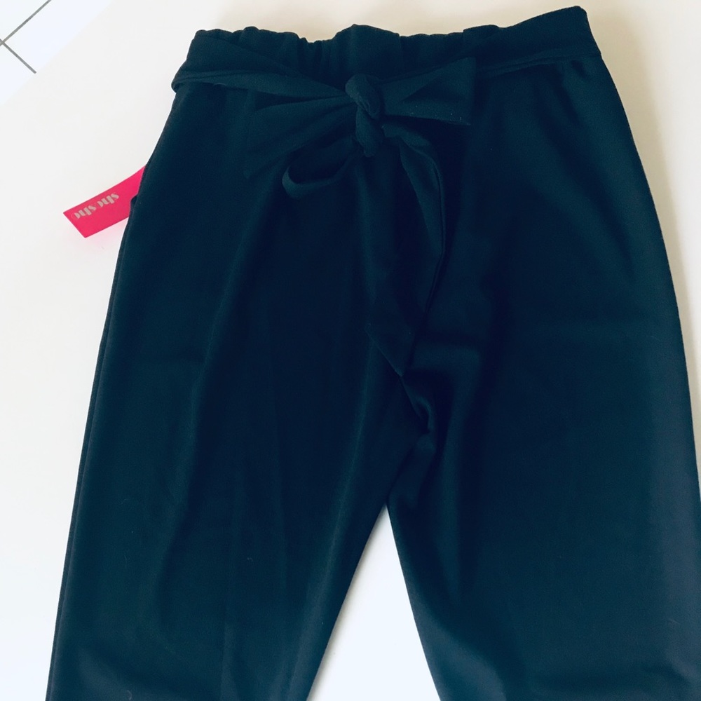 Shosho Black tie work/dress pants